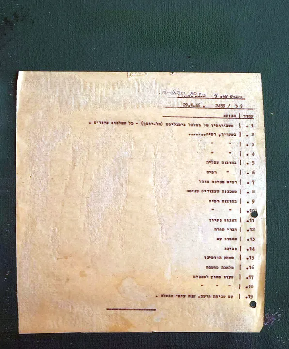 השבת השחורה – רישום